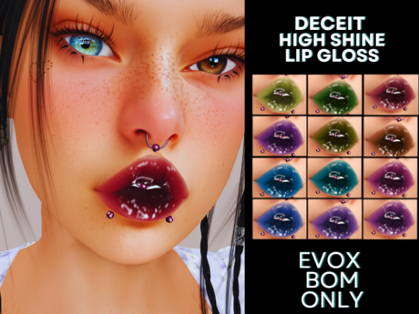 Second Life Marketplace - [StarlitStrokes] Deciet Lip Gloss